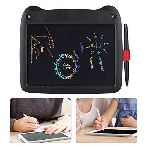 Electronic Notepad, 9-inch Notepad Writing Board Durable Smooth for Writing for Outdoor(Black) 4