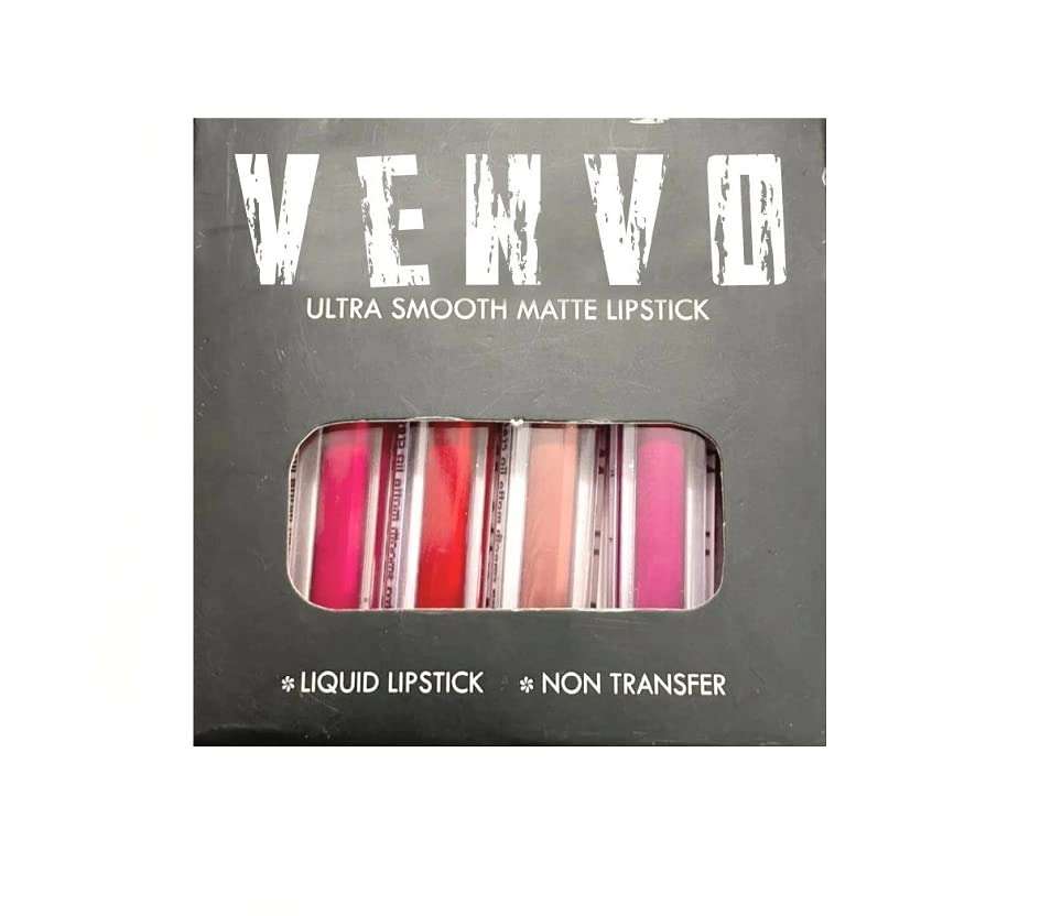 venvo (Pack Of 6 Shade) Combo Pack True Matte Ultra Smooth Liquid Lipstick (6ml each) (Multicolor, 36 ml) 4