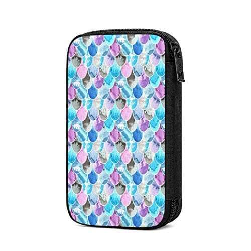 Travel Electronics Gadget & Cable Organizer Bag Pink, Blue, Violet and Grey Colors Electronic Organizer Double Layer Universal Cable Case Cord Accessories Storage Bag for Phone, Charger, USB, SD Card 2