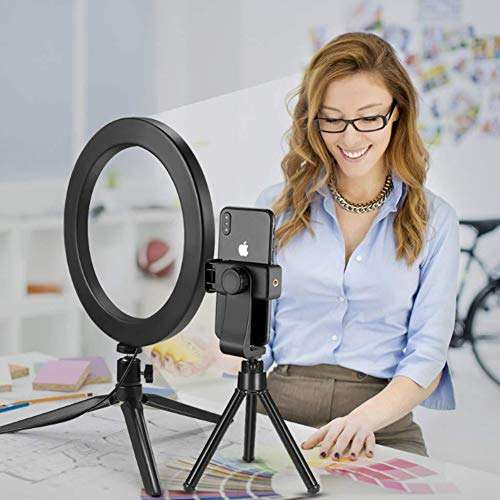 M STAR 10 Inch 26 cm Fill Light Bracket, LED Ring Anchor Light Tripod 4