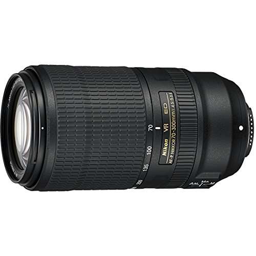Nikon AF-P NIKKOR 70-300mm f/4.5-5.6E ED VR Fixed Zoom DSLR Lens (Black) with 64GB SDXC Memory Card Plus Accessories Bundle 4