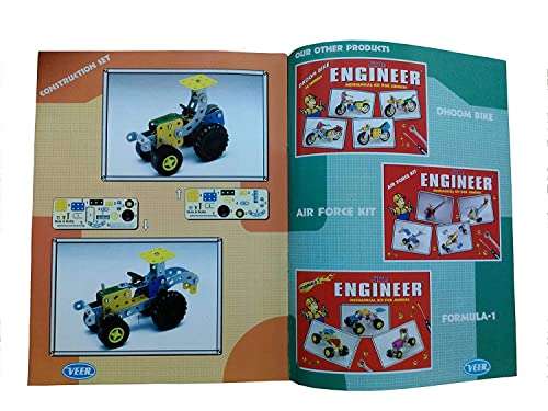 KHANAK.D Engineer Mechanical Kit - Aircraft-Set - Educational Toy Building Blocks Construction Set for Junior Educational Toys(Age 5 to 12) (Construtio Set) 6