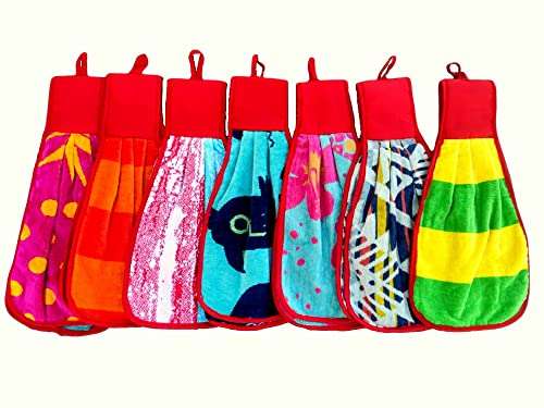 Antiter Cotton Sets of 3 Hanging Kitchen & Washbasin Towels 3