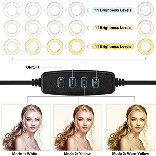 M STAR 10 Inch 26 cm Fill Light Bracket, LED Ring Anchor Light Tripod 3