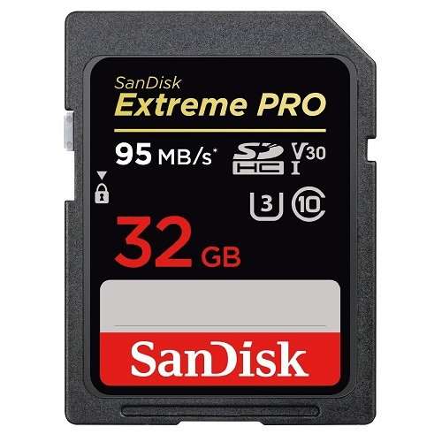 SanDisk 32GB SD Extreme Pro Memory Card Works with Fujifilm GFX 100S, X-E4, X-S10 Digital Camera 4K Class 10 (SDSDXXG-032G-GN4IN) Bundle with (1) Everything But Stromboli 3.0 SDHC Memory Card Reader 6