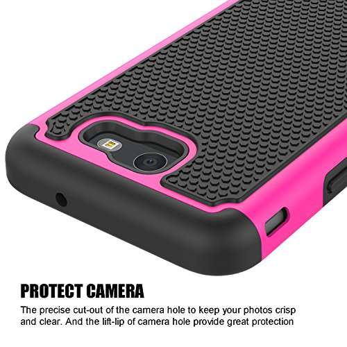 SYONER Shockproof Phone Case Cover for Samsung Galaxy J7 V 2017 (1st Gen)/ Galaxy J7 2017 / Galaxy J7 Prime/Galaxy J7 Perx/Galaxy J7 Sky Pro/Galaxy Halo [Hot Pink] 6