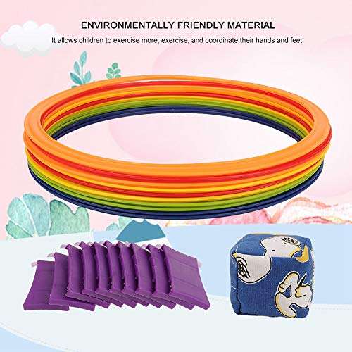 Kids Hopscotch Ring Game Hop & Count Hopscotch Rug Jumping Rings (Small) 6