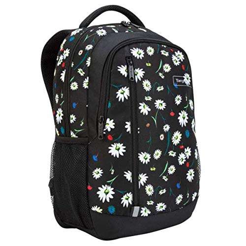 Targus Sport School Student and Commuter Backpack Bundle with Matching Gym bag, Lunchbox, and Pouch, Reflective Safety Material, Water Bottle Pocket, for 15.6-Inch Laptop, Flower Daisy (BUS89107GL) 3
