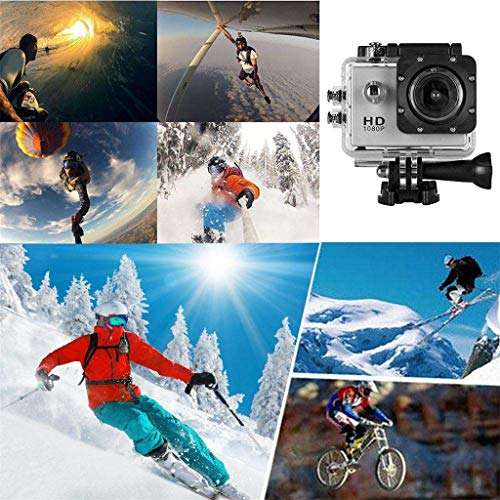 Underwater Action Camera 4K WiFi Video Recorder with Rechargeable Battery/High-Definition Wide-Angle Lens Red 3