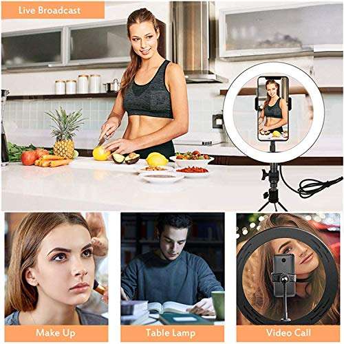 Flashes Ring Light 10 Inch Ring Lights Ring Flash for Phone Camera Led Photo Build in Battery Taking for Self Stick Macro Flash Ring Light (Color : Ring Light) Ringlight Flashes ( Color : Ring Light ) 5