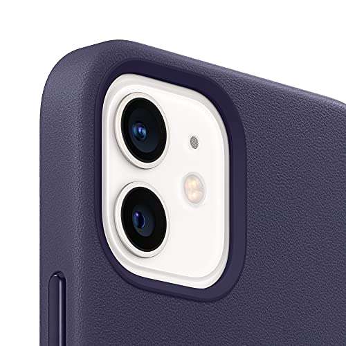Apple Pouch Case for iPhone 12 Mini (Leather | Deep Violet) 4
