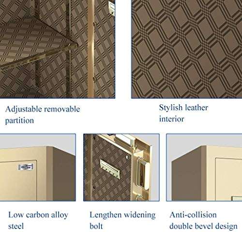 CHENMAO Wall Safe Password Safe Intelligent Electronic Code Box Explosion Proof Safe Office File Safe Valuable Household Safe Intelligent Fingerprint Password All Steel Safe 6