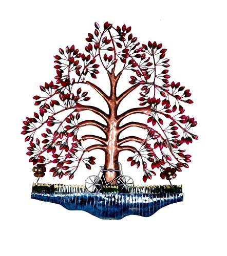 Dattatreya Metal Pesto Tree Decor Showpiece for Home Decor Wall Decor Office Decor Decorative Gift Item Multicolour Height 35 Inches 2
