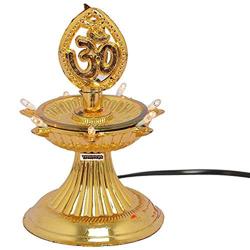 1 Layer Electric Diya Deepak Light Pooja Diya LED Light Mandir Diya for Home Temple Decor Electric Diya AVA842 3