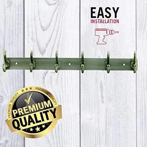 Excellent Fine Quality Stainless Steel Hooks Wall Hanger 6 Hooks for Clothes and Towel in Bathroom and Living Room 5