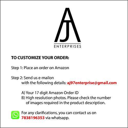 Aj Enterprise Family 12 Customized Photo Frame with Name Collage | Customized Gift Personalized Photo Frame with Name 12 x 18 inch 4