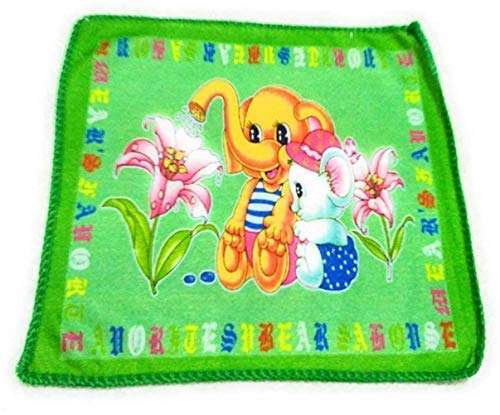 Fashiol Soft Print Hanky Cotton Kitchen Towel Set of 6 - Assorted Color (Size 10.5 x 10.5 inch) 4
