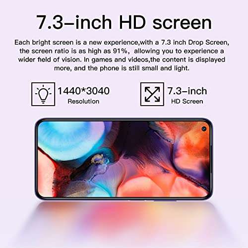 Duanmuci M11 Uitra+ Super Rugged Smartphones Unlocked, MTK6899 48MP Rear Camera 4GB RAM+64GB ROM 6800mAh Battery 7.3" HD Phone 4