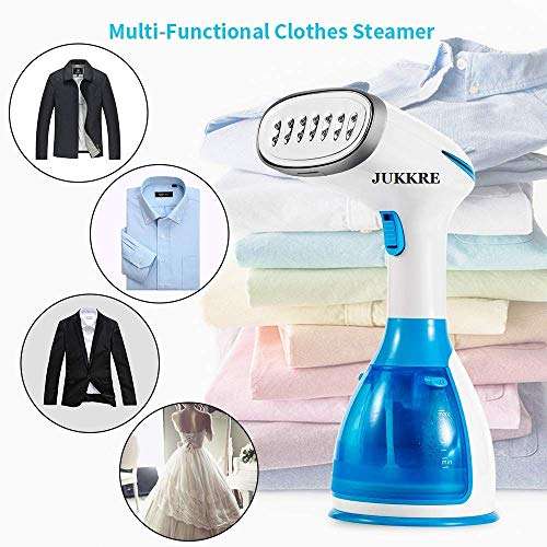 Jukkre 1200W Handheld Garment Steamer, Portable Home and Travel Steamers for Clothes with 260ml Removable Water Tank 3