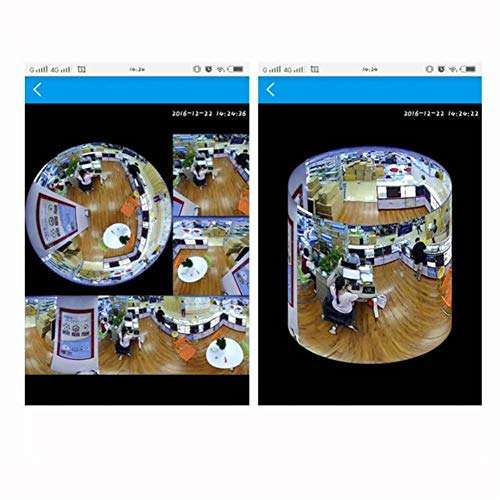 Home Security Camera WiFi IP Indoor Surveillance System,1300 TVL, Full 1.44mm Fisheye Lens, Night Vision Distance is up to 10m 5