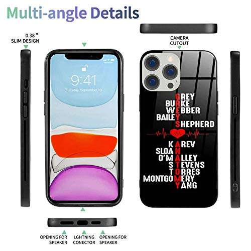 Greys Anatomy Bakugo Katsuki Compatible with iPhone 12 Pro Max Case (2021) Full Body Protection Shockproof Drop Protection Case TPU Frame + Glass, iPhone12Pro Max - 6.7in 4