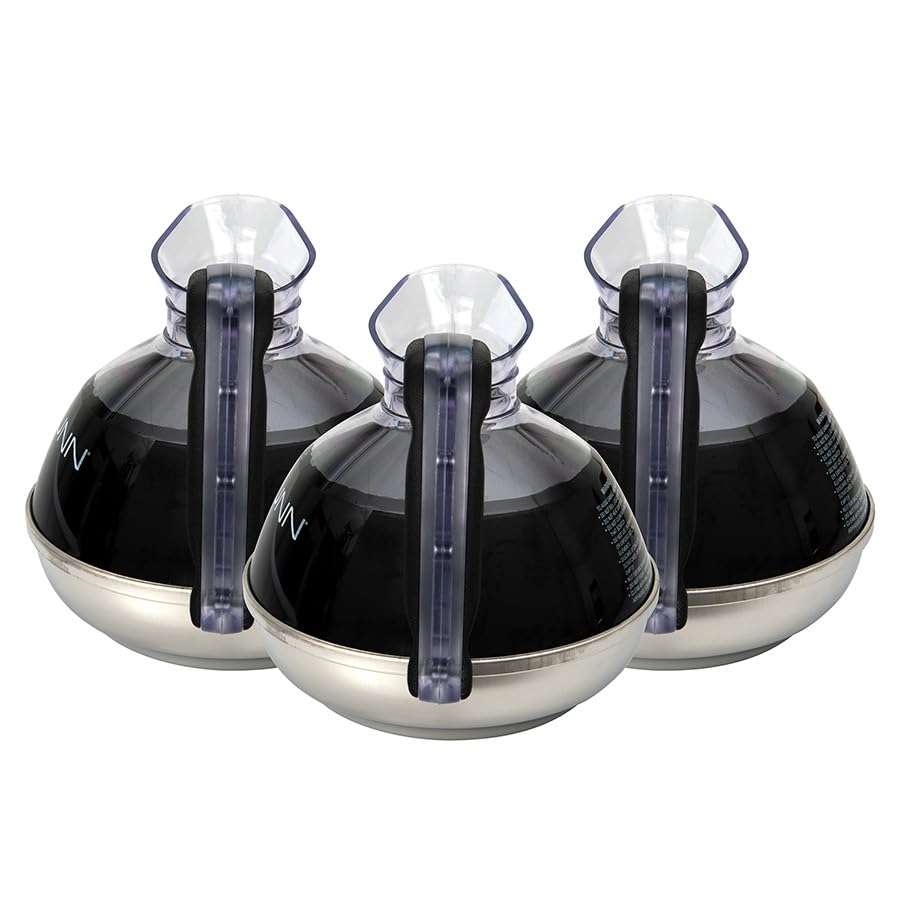 BUNN 12 Cup Easy Pour Commercial Decanter with Handle (3 Pack), Black 5