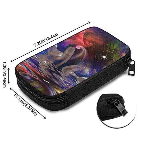 Electronic Organizer Hands, Space and Water Surprision Travel Universal Cable Organizer Electronics Accessories Cases Gadgets Bag Cord Storage Bag for Cable, Charger, Phone, USB, SD Card 6