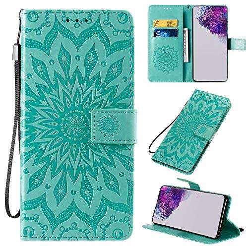 SHHIIA Samsung Galaxy A01 Core Wallet Case,with High-Grade PU Leather Trendy Style Flip Wallet[ Shockproof TPU Interior Shell ] Phone Case Compatible with Samsung Galaxy A01 Core,Green 2