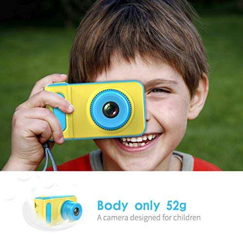 Great-hyc Mini Children Digital Sports Camera Portable 2.0 HD Mini Camera Children Gift Support TF Card - Blue 6
