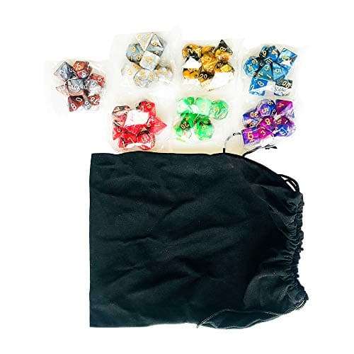 Yuanhe Polyhedral 7x7 RPG Double Colors Series dice Set - Dungeons and Dragons DND RPG MTG Table Games Dice ¡­ 3