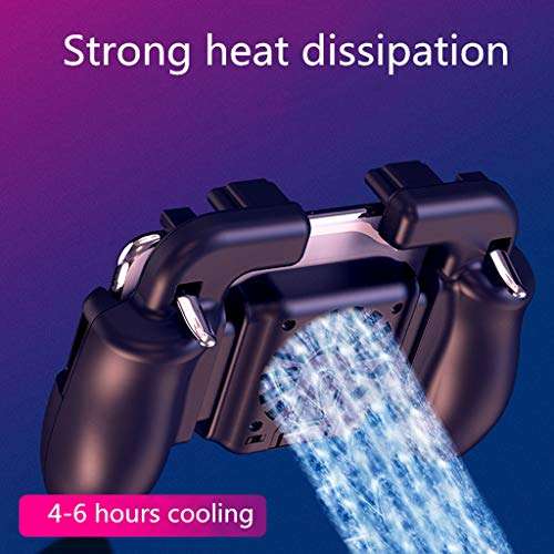 Ikevan_ Mobile Game Controller 4in1 Gamepad Shoot Aim Trigger Phone Cooling For HTC PUBG Nokia 6