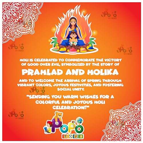 PoPo Toys Holi Dinosaur Pull-n-Pump Pressure Pichkari | Ultimate Power Pressure | Blue | with Free Holi Balloons & Gulal 6