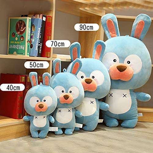 Liaiqing Creative Toys Doutu Bunny Plush Doll Ragdoll Animal Pillow Plush Toy Child Pillow Doll Child Birthday Gift (Size : Blue-70cm) 4