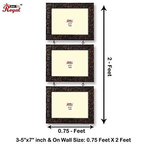 AJANTA ROYAL Personalized 3-5 x 7 Photo Frames (Metallic) : A-55CTP 3