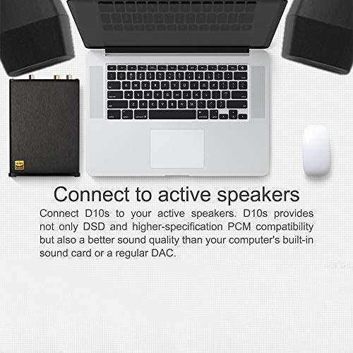 Linsoul Topping D10S HiFi USB DAC with ES9038Q2M Chip, Analog Digital Output (Black) 3