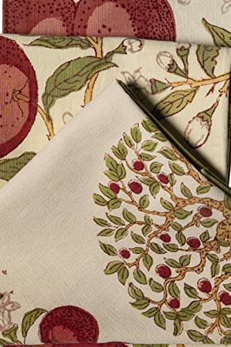 Contrast Living Rubina Hand Block Printed Kitchen Towel / Dish Towel / Hand Towel Multi Color Set of 3 Pcs 3