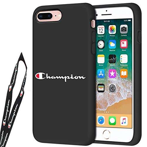 Atiptop for iPhone 7 Plus case, for iPhone 8 Plus Case,Champion Letter Wristband Phone Case Cover Lanyard for Apple iPhone (iPhone 7 Plus/iPhone 8 Plus) 2