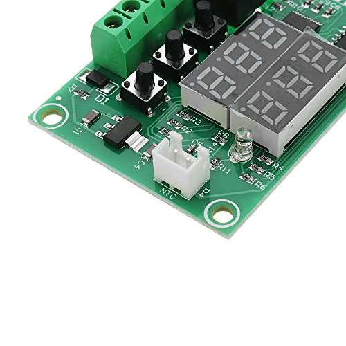 GENERIC -W1219 DC 12V Dual Display Digital Temperature Controller High Accuracy Temperature Control Switch Control Precision 0.1 6
