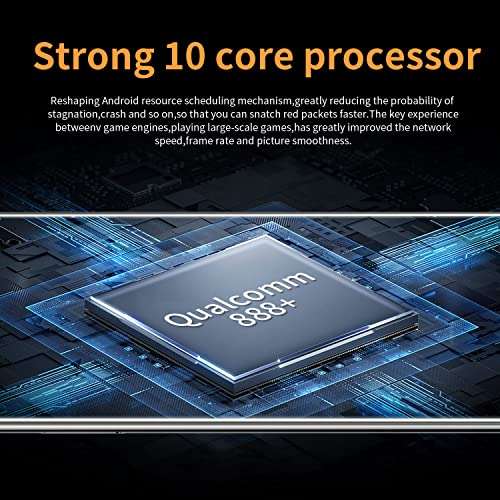 Mobile Phone, MIX4 11T Pro Smartphone SIM Free Phones Unlocked, 7.3" HD+ Display, 6GB + 64GB, 8MP+12MP Camera, 7300mAh, 4G Dual SIM, Fingerprint/Face ID 5