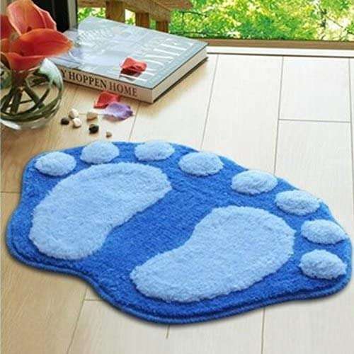 WorldCare® Pink : Big Feet Mats Carpet Mats Doormat Kitchen Bathroom Bath Mats Absorbent Non-Slip Mat 5