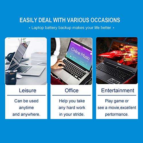 55WH J60J5 E7470 E7270 Laptop Battery Compatible with Dell Latitude E7270 7270 P26S001 E7470 7470 P61G001 Notebook R1V85 MC34Y 242WD PDNM2 GG4FM WYWJ2 1W2Y2 451-BBSX 451-BBSY 451-BBSU 5