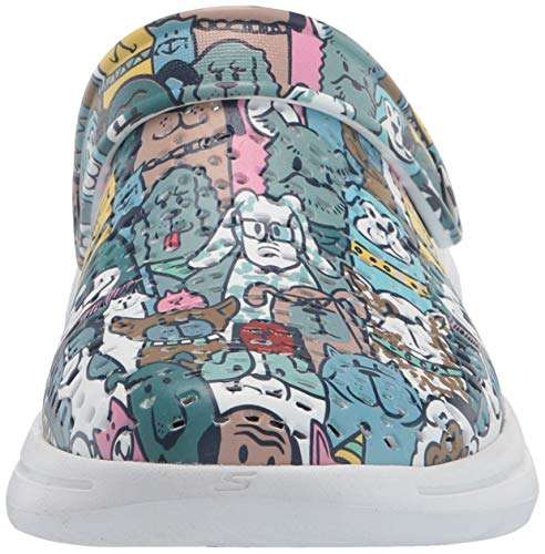 Skechers Women's GO Walk 5-Dog Lover Navy/Multi Sandal-3 Kids UK (111000-NVMT) 3