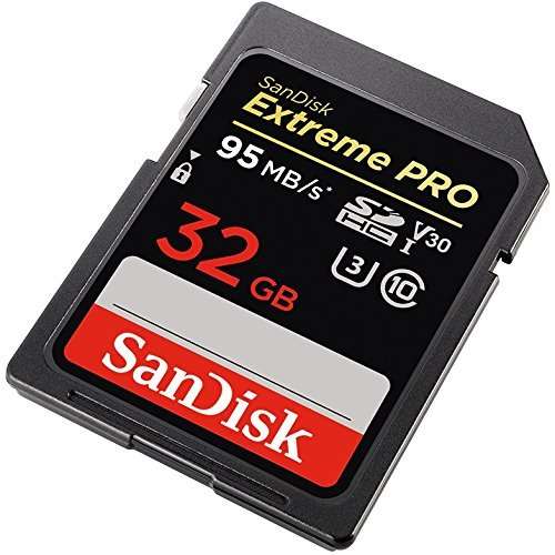 SanDisk 32GB SD Extreme Pro Memory Card Works with Fujifilm GFX 100S, X-E4, X-S10 Digital Camera 4K Class 10 (SDSDXXG-032G-GN4IN) Bundle with (1) Everything But Stromboli 3.0 SDHC Memory Card Reader 3