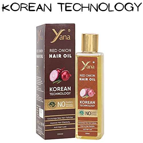 YANA RED ONION HAIR OIL WITH KOREAN TECHNOLOGY/RED ONION OIL FOR HAIR GROWTH FASTER 3