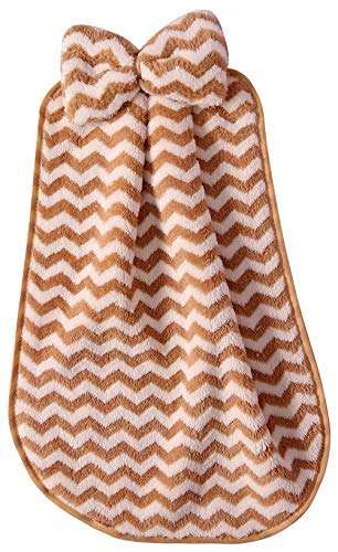 Saini Microfiber Kitchen Towels with Hanging Loop and with Bow, Pack of 2, 14 x 11 inch (Purple) 2