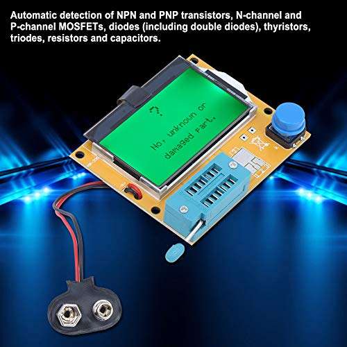 Graphical Transistor Tester,LCR-T4 Multifunctional Mosfet Resistor Capacitor Diode Inductor Automatic Checker Detector, 128X64 Pixel LCD Display 5