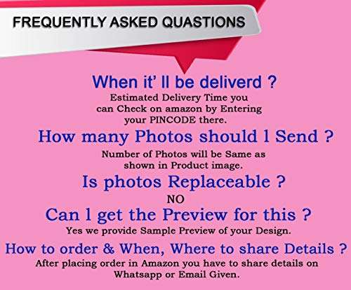 QUVYARTS Personalized Wooden Photo Frame with Name Collage Gift for Couples, Boyfriend, Girlfriend, Birthday with Your Photos(12 x 15 inch) 4