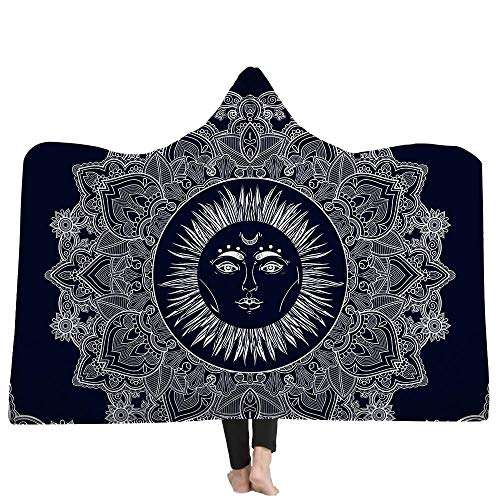 Cozy Religious Winter Warm Bath Cloak Flannel Wearable Children Adult Soft Throw Printed Hooded Blanket Warm ( Color : 20 , Size : 130150 ) 5
