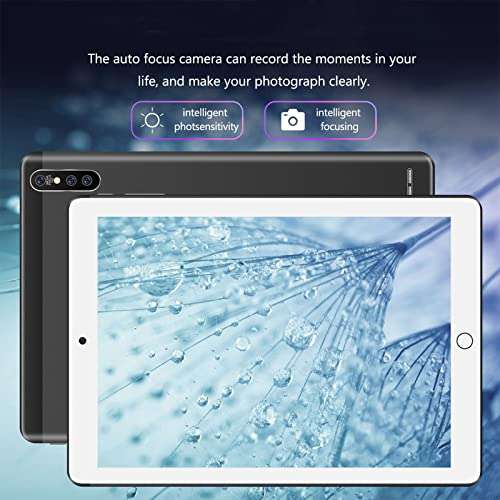 Android Tablet 10 Inch, Tablet Android 5.1 Operating System 10.1-inch HD Display Quad Core Processor 1GB RAM and 16GB ROM Built-in WiFi Bluetooth GPS Tablet 4