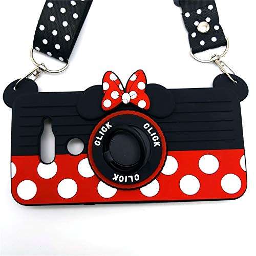 for LG G8X ThinQ Case LG V50S ThinQ Case Cute Minnie Mouse Kickstand 3D Cartoon Camera Ring Grip Holder Girls Women Silicone Rubber Stand Phone Case Cover for LG G8X V50S ThinQ -6.2 (G8X ThinQ, Red) 5